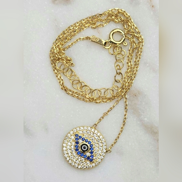 Elegant Evil Eye Necklace - Picture 2 of 4